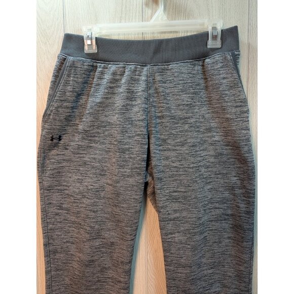 Men’s Under Armour Size Medium Gray Heather Loose Athletic Sweatpants Flare - Picture 2 of 11